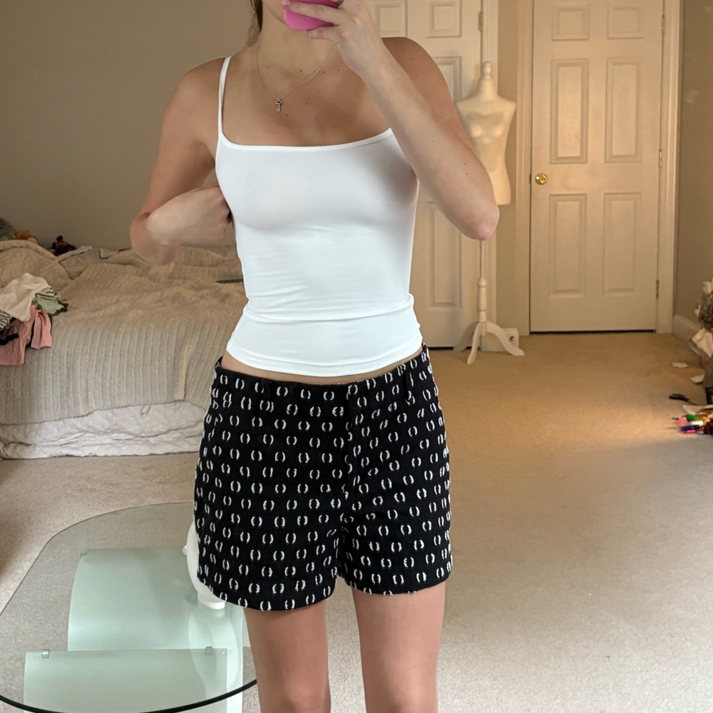 Loft The Riviera Short Black and White Patterned Women's Shorts